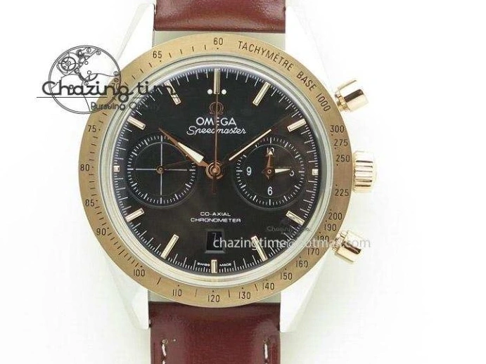 0207 Popular De Ville MK 1:1 Best Edition RG White Dial On Black Leather Asian Seagull T1701 (Sec@6) 8237